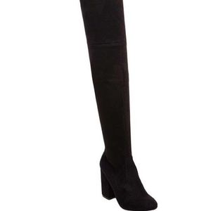 Steve Madden Black Over Knee Norri Boot